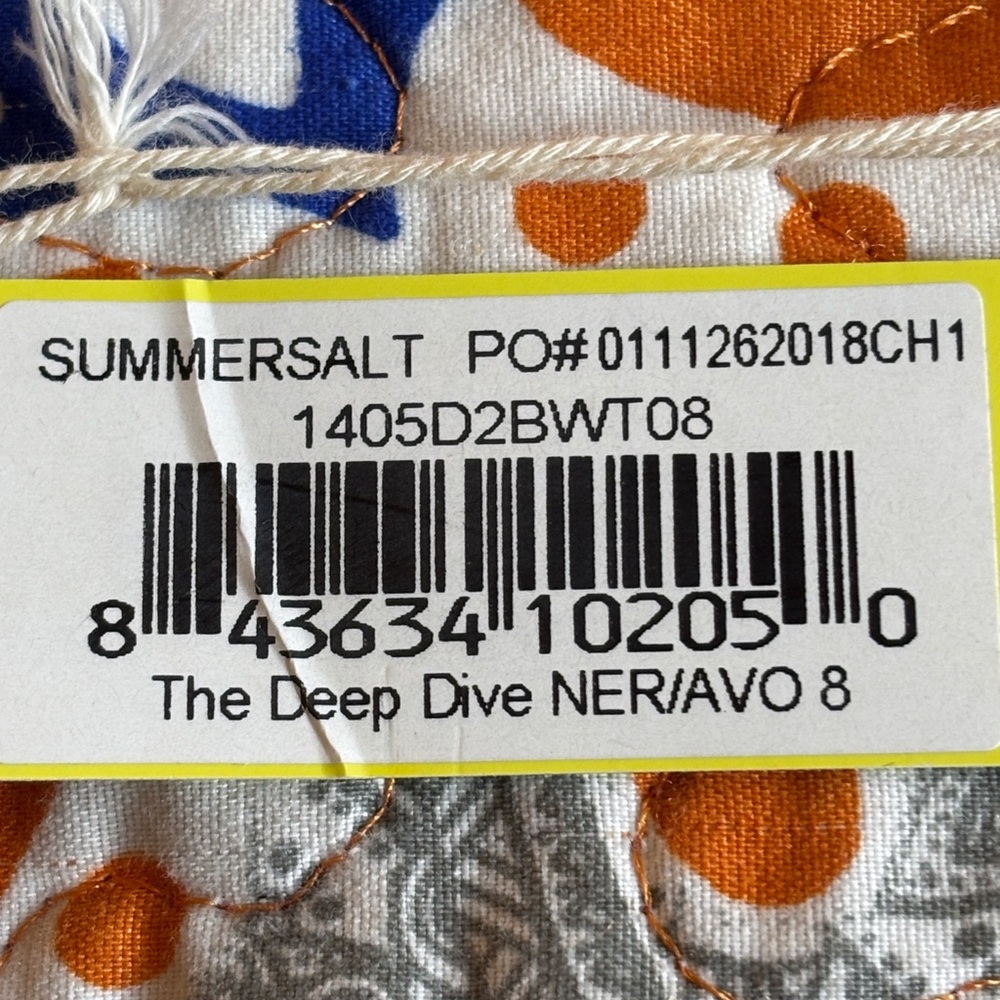 Summersalt V-Neck Swimsuit White Black Size 8 NWT - Picture 5 of 6
